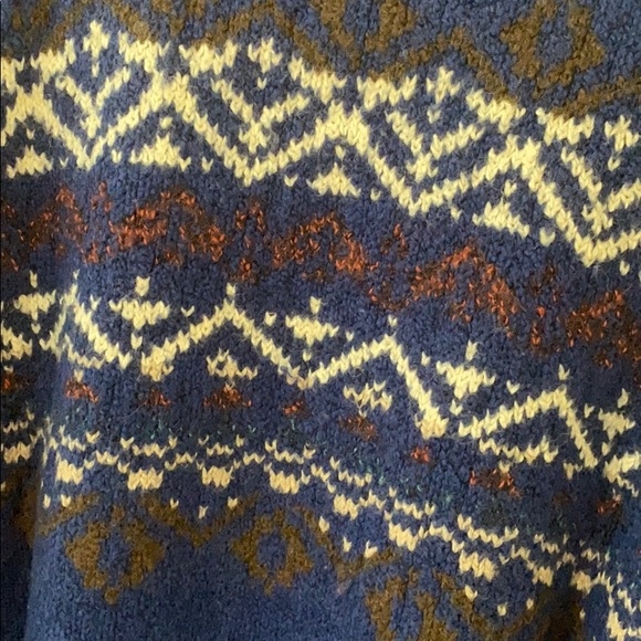 AMERICAN EAGLE OUTFITTERS Women’s Blue Tribal Print Sweater Size L NWOT - Picture 6 of 14